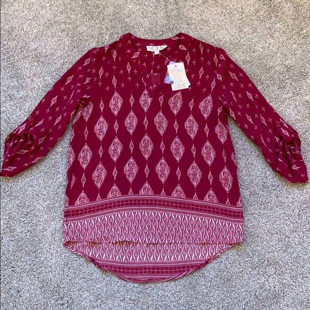 Pink Bohemian Top
